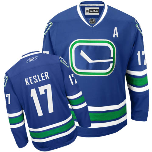 80% Discount Vancouver Canucks 17 Ryan Kesler Blue Third NHL Hockey Jerey